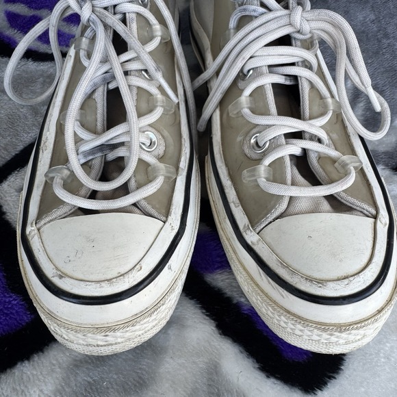 Size M7/W9 - Converse Chuck 70 Utility Hybrid Fusion String High Beige‎ Sneakers - Picture 3 of 9